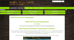 Desktop Screenshot of ozark-trail-tents.com
