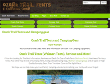 Tablet Screenshot of ozark-trail-tents.com